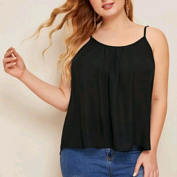 Shein Plus Size Solid Black Cami 4X - Picture 3 of 5